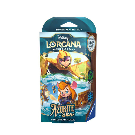 Disney Lorcana Azurite Sea Starter Deck – Emerald & Sapphire
