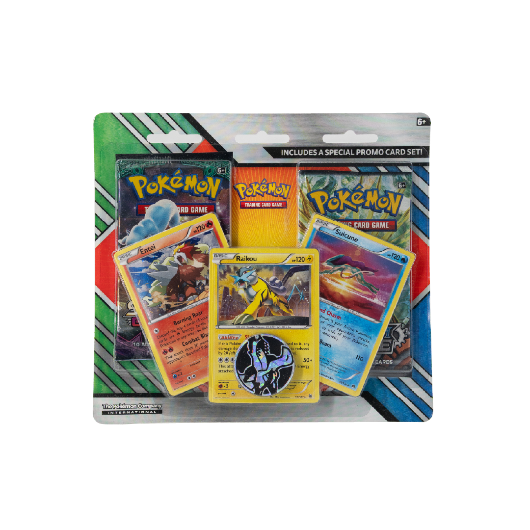 Pokémon 2017 2-Pack Blister - Raikou, Entei, & Suicune
