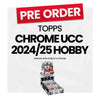 Topps Chrome UEFA Club Competitions 2024-25 Hobby Box - Pre-Order