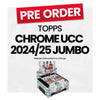 Topps Chrome UEFA Club Competitions 2024-25 Jumbo Box - Pre-Order