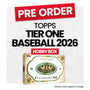 Topps Tier One Baseball 2026 Hobby Box- Pre-Order