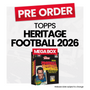 Topps Heritage Football 2026 Mega box - Pre-Order