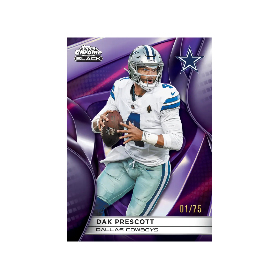 Topps Chrome Black Football 2025 Hobby Box - Pre-Order