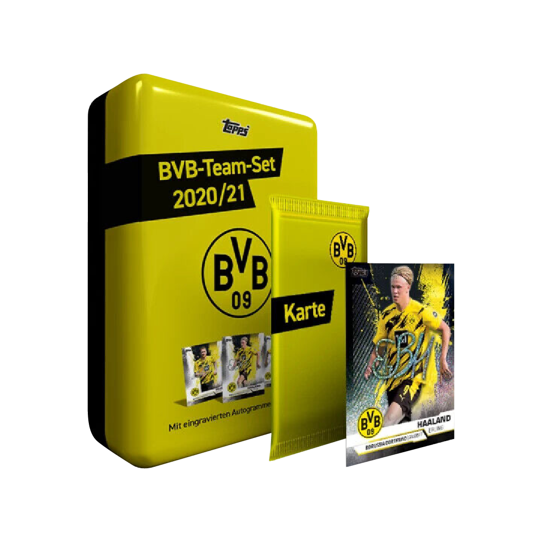 Topps BVB Dortmund Soccer Team Set Box + Parallel Pack 2020/21