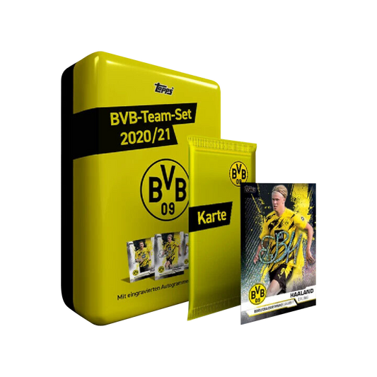 Topps BVB Dortmund Soccer Team Set Box + Parallel Pack 2020/21