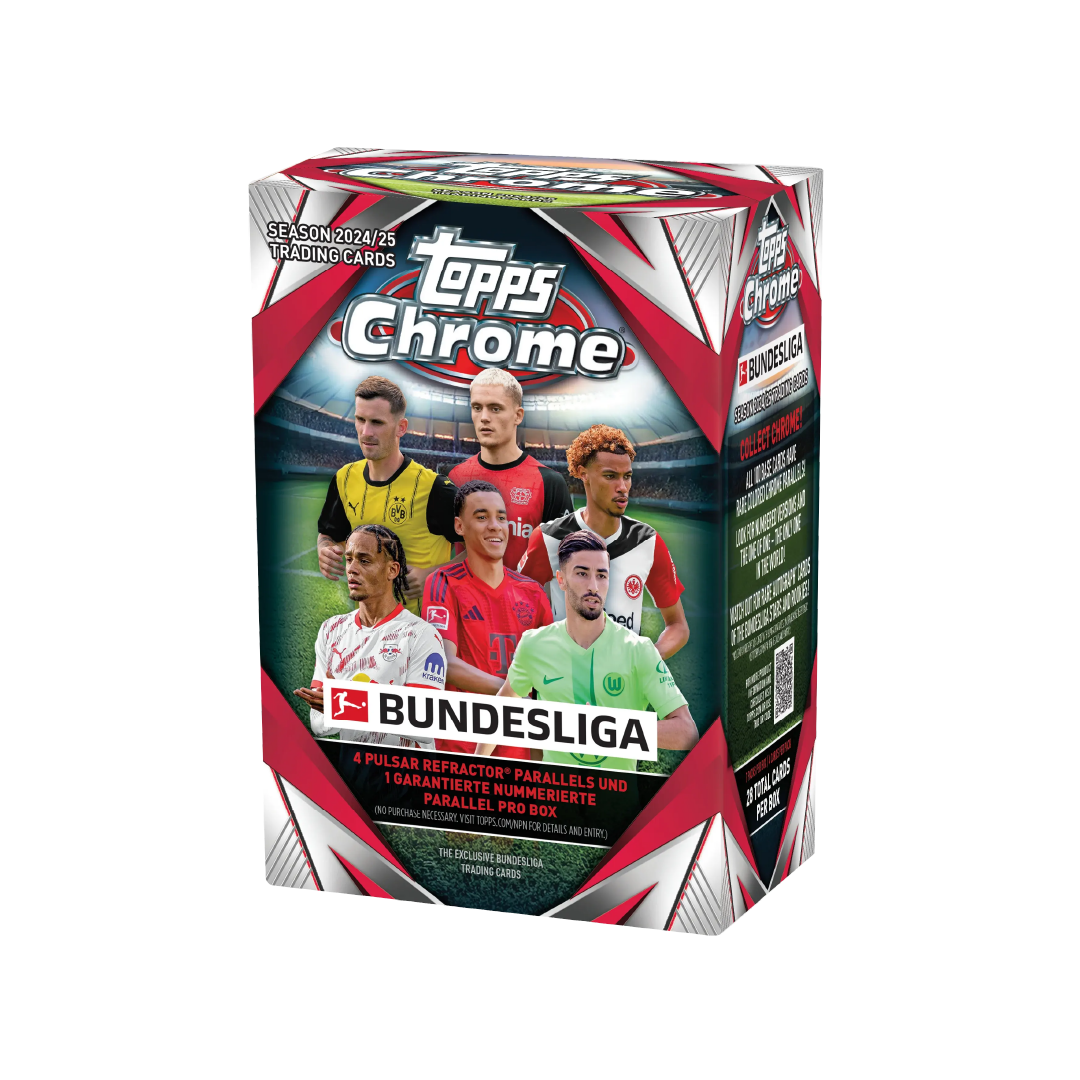 【新品未開封】Topps Chrome Soccer bundesliga 2025 TOPPS CHROME BUNDESLIGA VALUE BLASTER BOX Soccer Brand