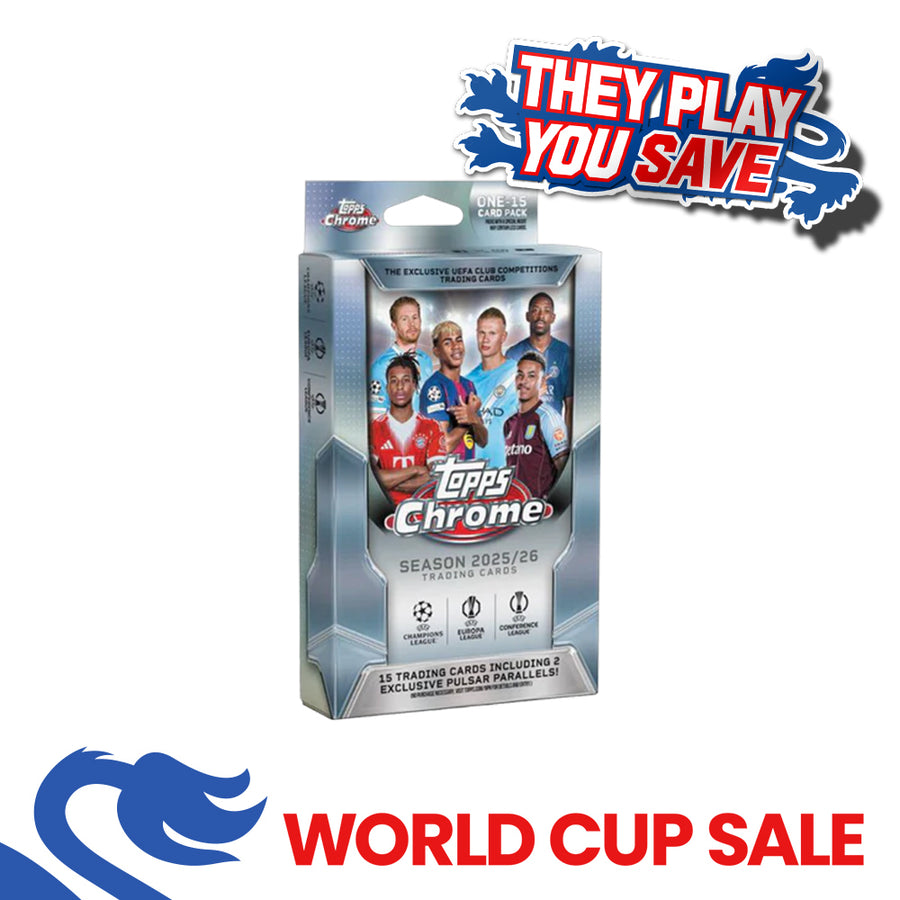 Topps Chrome UEFA Club Competitions 2025/26 Hanger Box