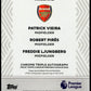 Topps Patrick Vieira/Robert Pires/Freddie Ljunberg 13/25 Orange Triple Autograph #CT-VPL 2026 Chrome Premier League