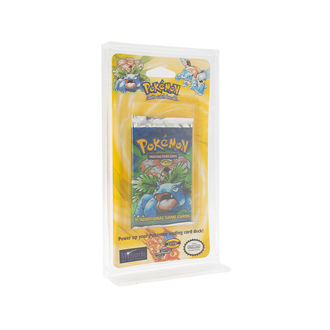 Pokémon 1999 Factory Sealed Base Set Booster Blister Pack With Acrylic Case - Venasaur