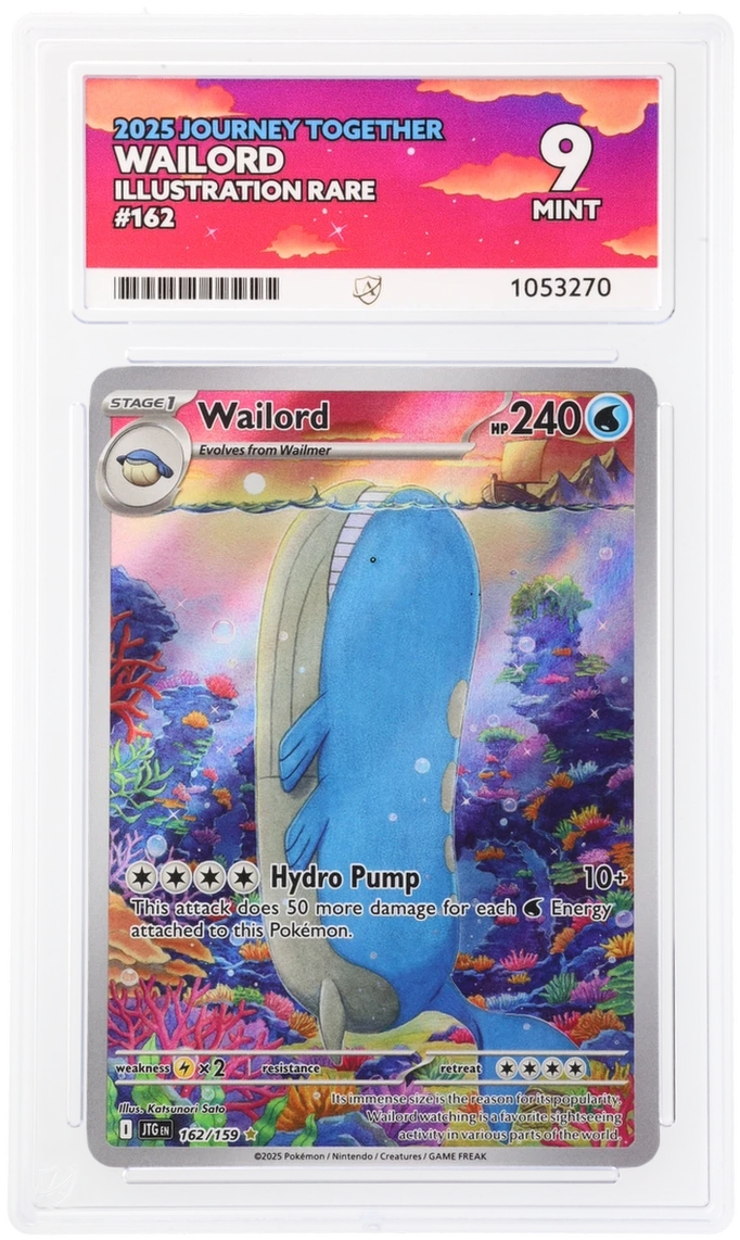 Pokemon Wailord 162/159 Illustration Rare 2025 Journey Together ACE 9