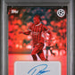 Topps Rafael Leao Estrellas International Autograph Red 02/10 2024-25 Simplicidad UCC PSA 9