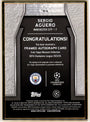 Topps Sergio Aguero 08/10 Framed Autograph #FA-SA 2023-24 Museum Collection Uefa Champions League