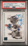 Panini Nicolas Anelka 4/5 Canvas Creations Autographs Emerald #CC-NA 2019 Impeccable Premier League PSA 9