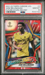 Topps Jude Bellingham 08/10 Futures Stars Red Refractor #3 2021-22 Chrome Uefa Champions League PSA 10