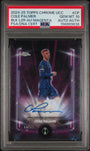 Topps Cole Palmer 60/75 Black Lazer Autographs Magenta BLA-CP 2024 -25 Topps Chrome Uefa Club Competitions PSA 10