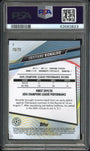 Topps Cristiano Ronaldo 15/75 Aqua Refractor #1  2020 Topps Finest UEFA Champions League PSA 10
