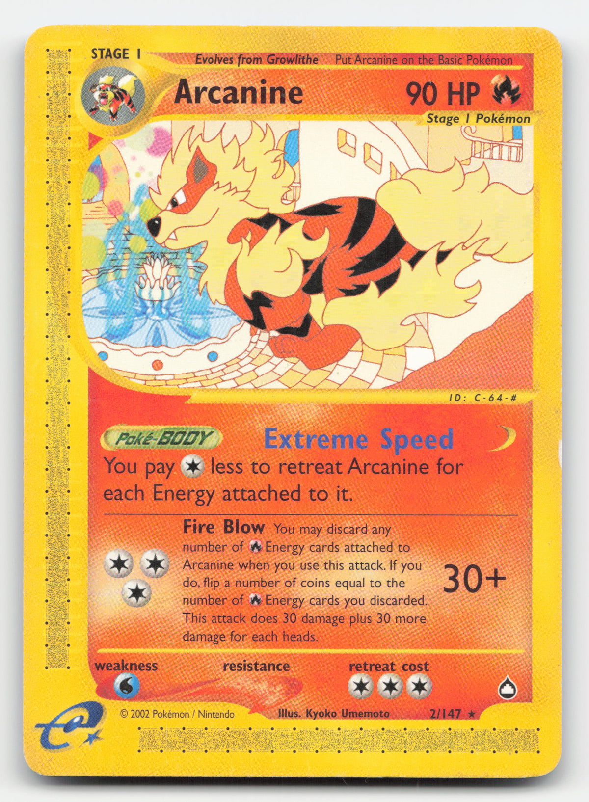 Pokemon Arcanine 2/147 Normal 2003 Aquapolis · image 1 · SCD_GOOGLE_DRIVE:1H1MoJXcqYUjWKMiI4_E03--6SZPTkGOX