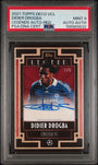 Topps Didier Drogba 3/5 Legends Autographs Red - 2021 Topps Deco Uefa Champions League PSA 9