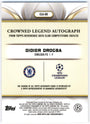 Topps Didier Drogba 41/99 Autograph #CLA-DD 2024-25 Reverence UCC