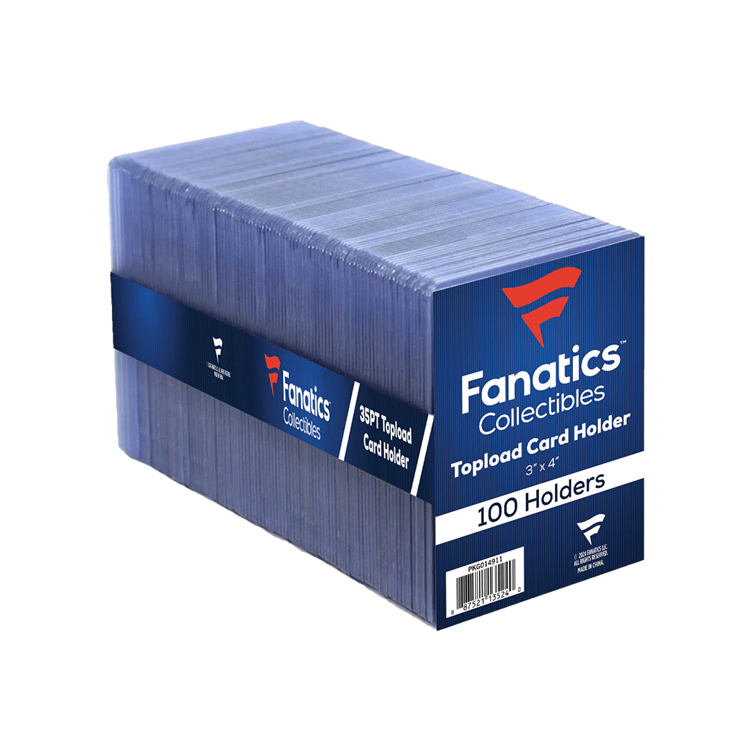 Fanatics Collectibles 35pt 3x4 Top Loaders - 100 Count