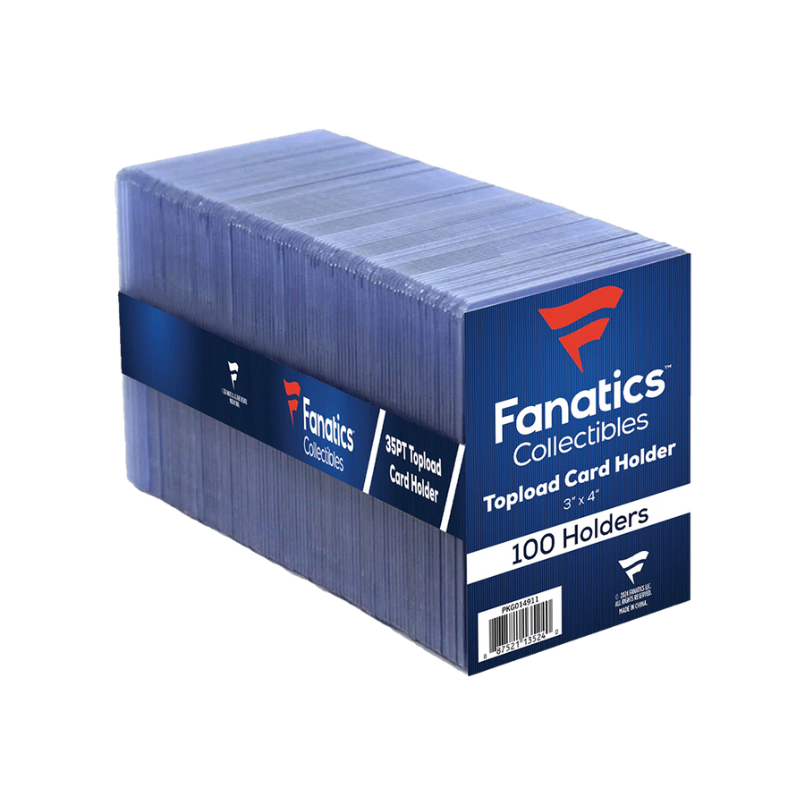Fanatics Collectibles 35pt 3x4 Top Loaders - 100 Count