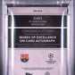 Topps Gavi 21/25 Marks Of Excellence Autographs Orange #EXGV2 2024-25 Topps Finest Uefa Club Competitions PSA 9