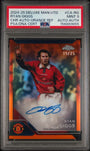 Topps Ryan Giggs 19/25 Chrome Autographs Orange Refractor #CA-RG 2024 2024-25 Topps Chrome Deluxe Edition Manchester United PSA 9