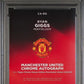 Topps Ryan Giggs 19/25 Chrome Autographs Orange Refractor #CA-RG 2024 2024-25 Topps Chrome Deluxe Edition Manchester United PSA 9