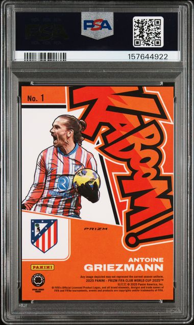 Panini Antoine Griezmann Kaboom! #1 2025 Prizm FIFA Club World Cup PSA 9