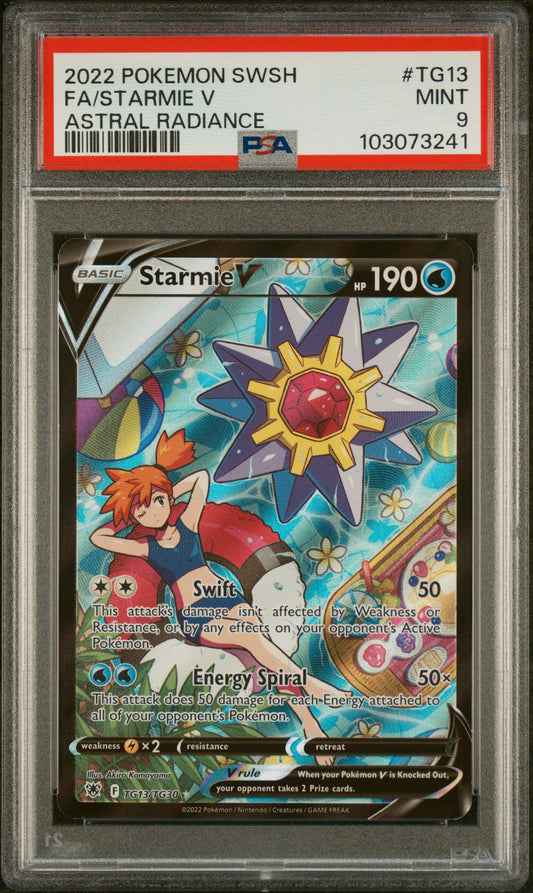 Pokemon Starmie TG13/TG30 Astral Radiance Pokemon SWSH 2022 PSA9