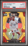 Panini Eden Hazard 07/10 Gold Mojo #106 2022-23 Panini Select FIFA PSA 10
