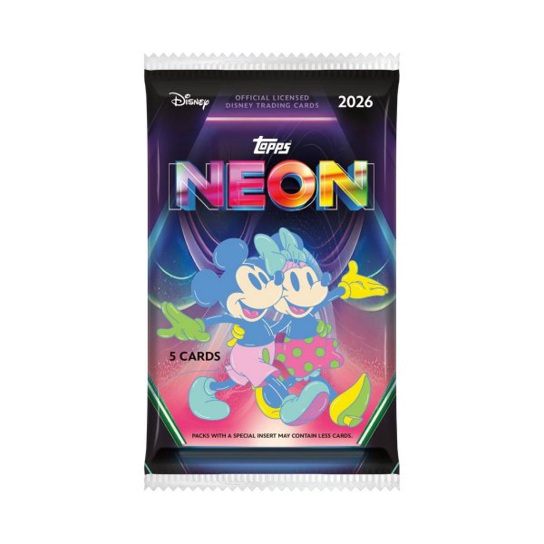 Free - Topps Disney Neon 2026 Value - Single Pack (100% Off)