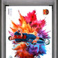 Panini Andres Iniesta Color Blast #18 2025-26 Prizm FIFA PSA 9