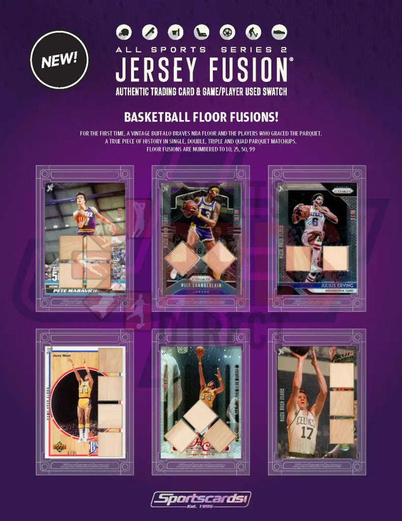 Jersey Fusion All Sports Series 2 - Sealed Box Hobby