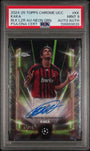 Topps Kaka 84/99 Black Lazer Autographs Neon Green #BLA-KK 2024 -25 Topps Chrome Uefa Club Competitions PSA 9