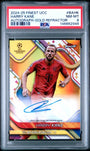 Topps Harry Kane 15/50 Autograph Gold Refractor #BA-HK 2024-25 Topps Finest Uefa Club Competitions PSA 8