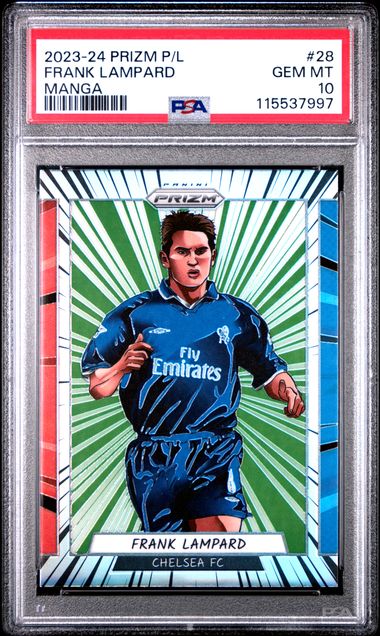 Panini Frank Lampard Manga #28 2023-24  Panini Prizm Premier League PSA 10