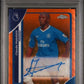 Topps Claude Makelele 11/25 Chrome Autograph Orange #CA-CM 2025 -2026 Topps Chrome Premier League Logofractor Edition Chrome PSA 9