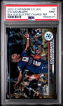 Topps Kylian Mbappe 18/35 Black Gold Electric Charge Refractor #2 2022 Stadium Club Chrome UEFA Competitions PSA 9