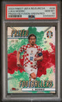 Topps Luka Modric 29/30 Prized Footballers Fusion Green/Red #LM 2023 Finest Road to Uefa Euro 2024 PSA 10