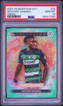 Topps Geovany Quenda 12/99 Green #28 2024-25 Topps Inception UCC PSA 10
