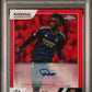 Topps Eduardo Camavinga Red Autograph Card /5 Chrome NSCC UEFA 2023 #20 PSA10