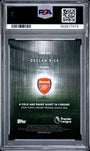 Topps Declan Rice A Cold & Rainy Night In Chrome #CRN-19 2025-26 Topps Chrome Premier League PSA 9