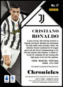 Panini Cristiano Ronaldo 07/74 Autograph #17 2020-21 Chronicles Soccer