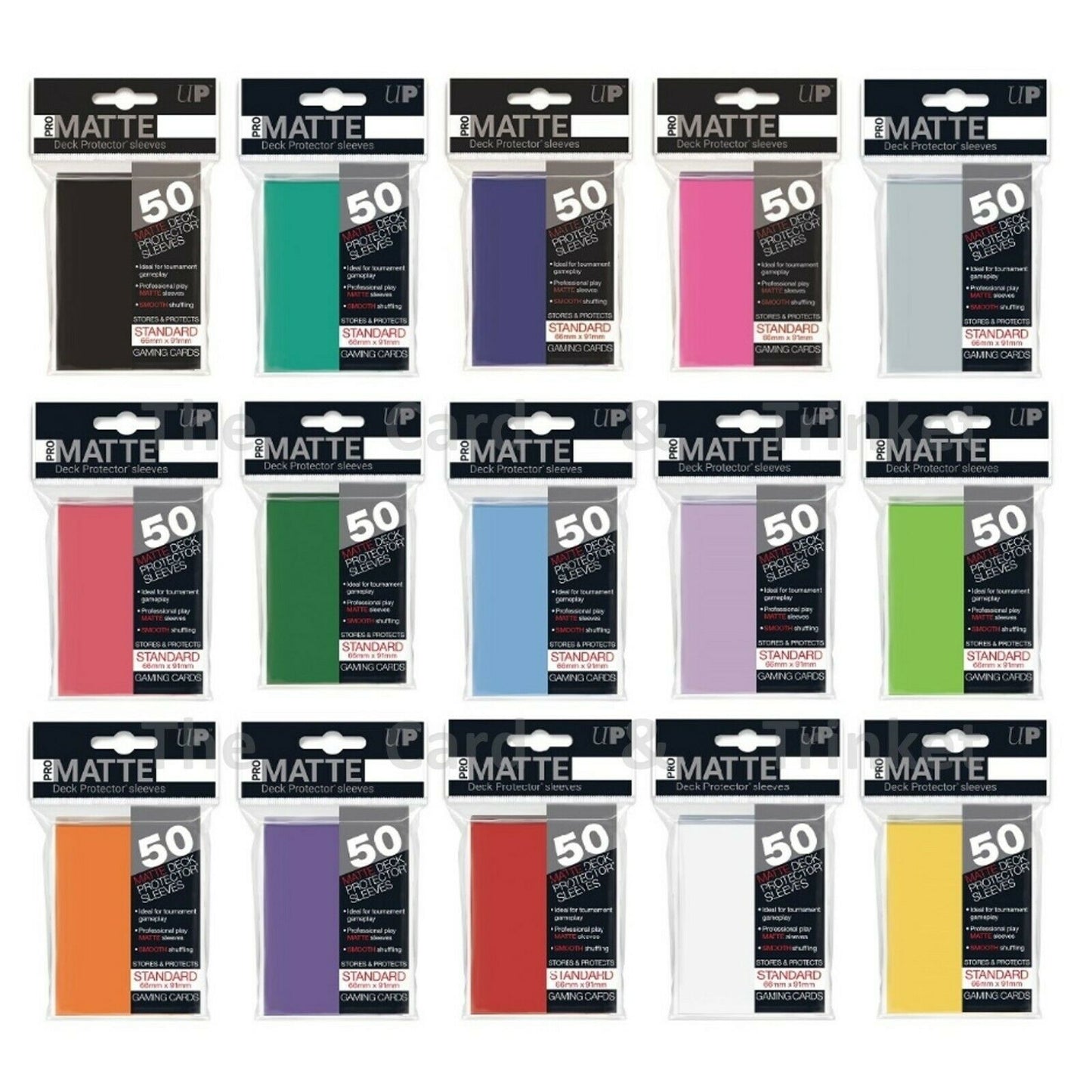 Ultra Pro Matter Deck Protector Sleeves | Standard 66mmx91mm Ultra Pro Matter Deck Protector Sleeves | Standard 66mmx91mm