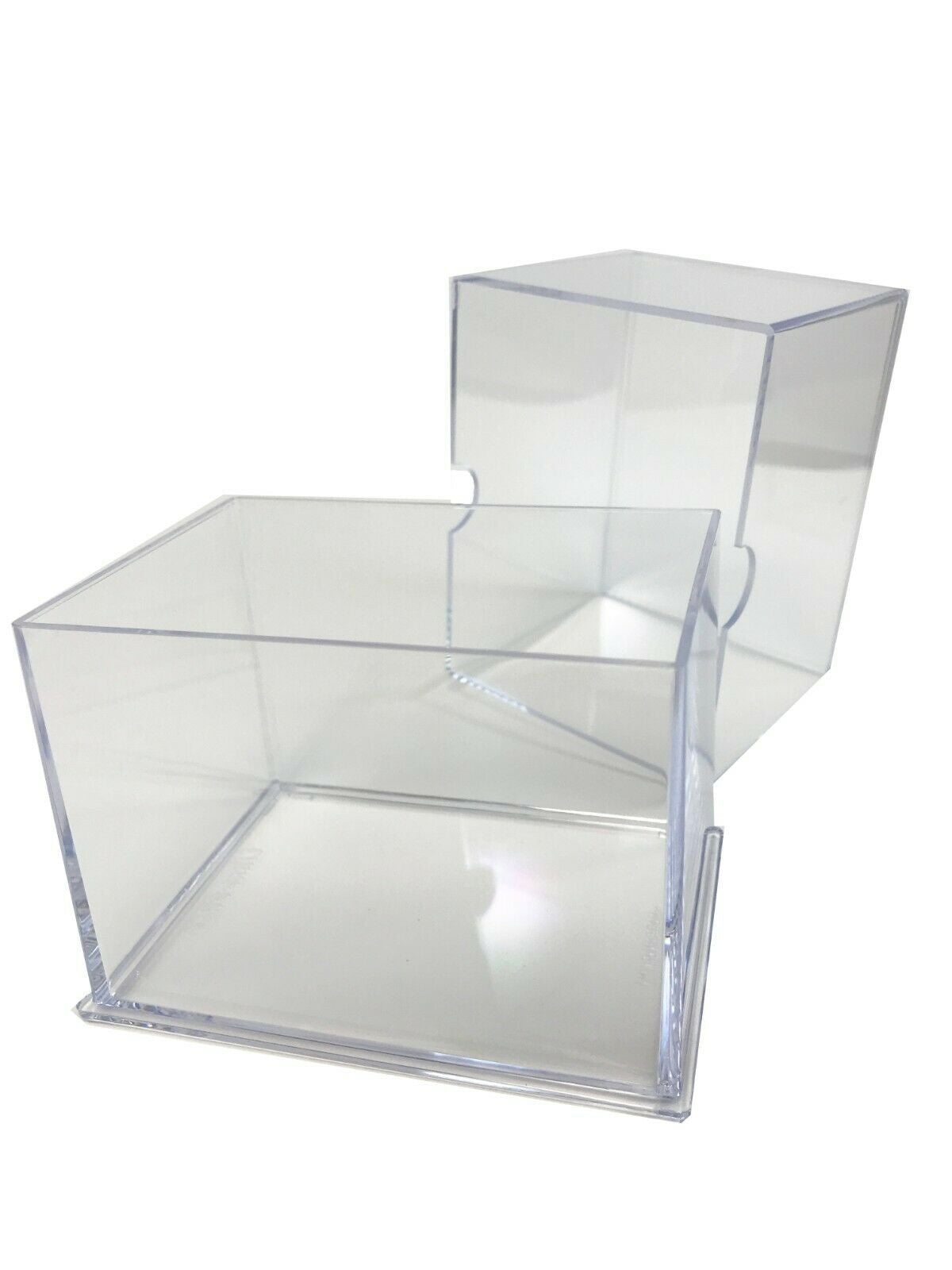 Ultra Pro 100+ Card Gaming Box - 2-Piece Slide Box, Holds Sleeved Cards, Clear, For TCG & Collectible Cards