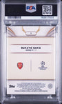 Topps Bukayo Saka 3/5 Red #9 2024-25 Topps Reverence UCC PSA 9