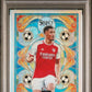Panini William Saliba Stained Glass #25 2023 Select Premier League PSA 9