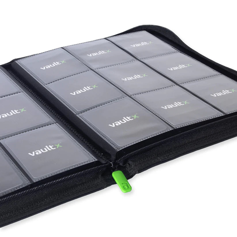 Vault X 9 pocket Exo-Tec Zip Binder - Black