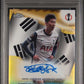 Topps Heung Min Son 16/50 Global Attractions Autographs Gold Refractor #GLA-HS 2024-25 Topps Chrome Uefa Club Competitions PSA 9